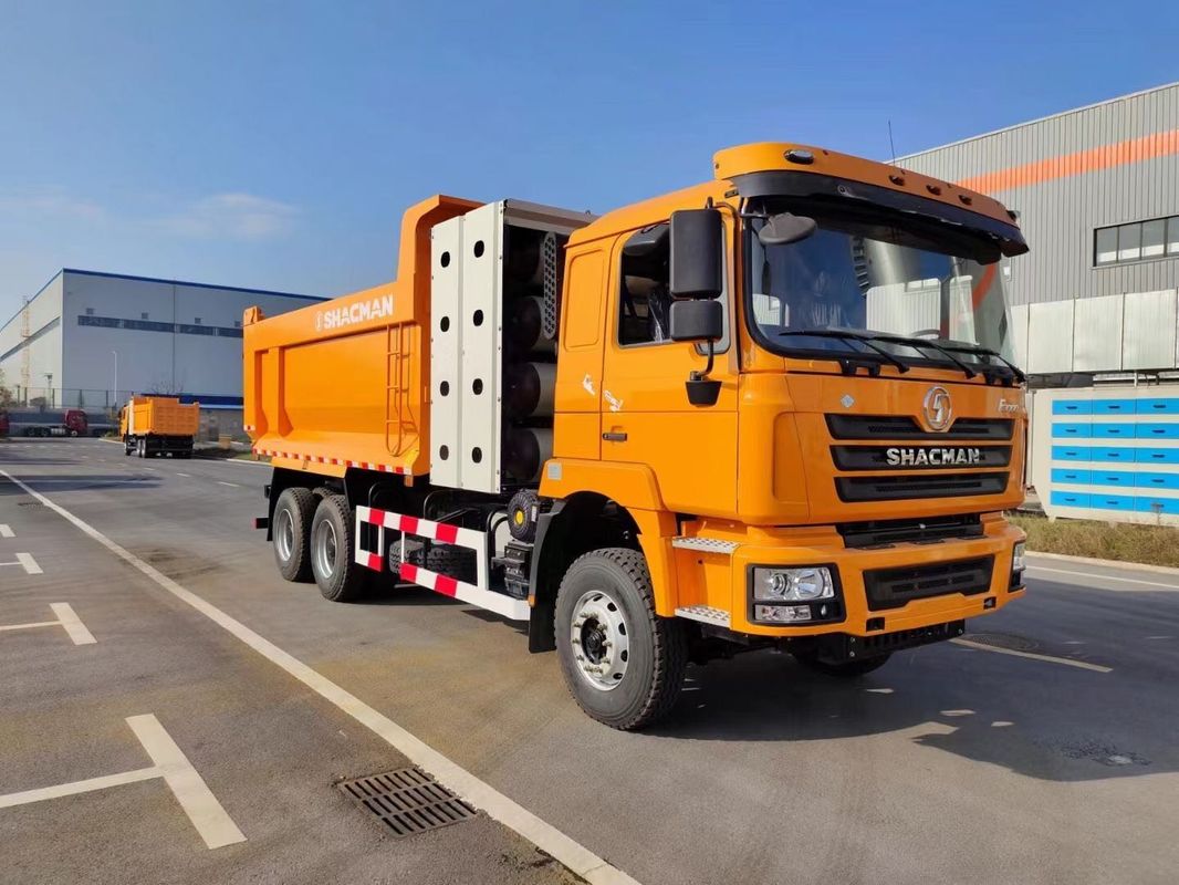 SHACMAN F3000 6x4 CNG Dump Truck 10JSD180 QH50 Spline Transmission 340 Hp/430Hp 12.00R20 Lốp