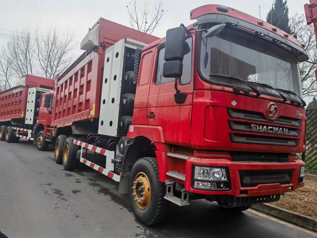 90ton Heavy Dump Truck 6x4 SHACMAN CNG Dump Truck Đỏ F3000 6x4 380 EuroV