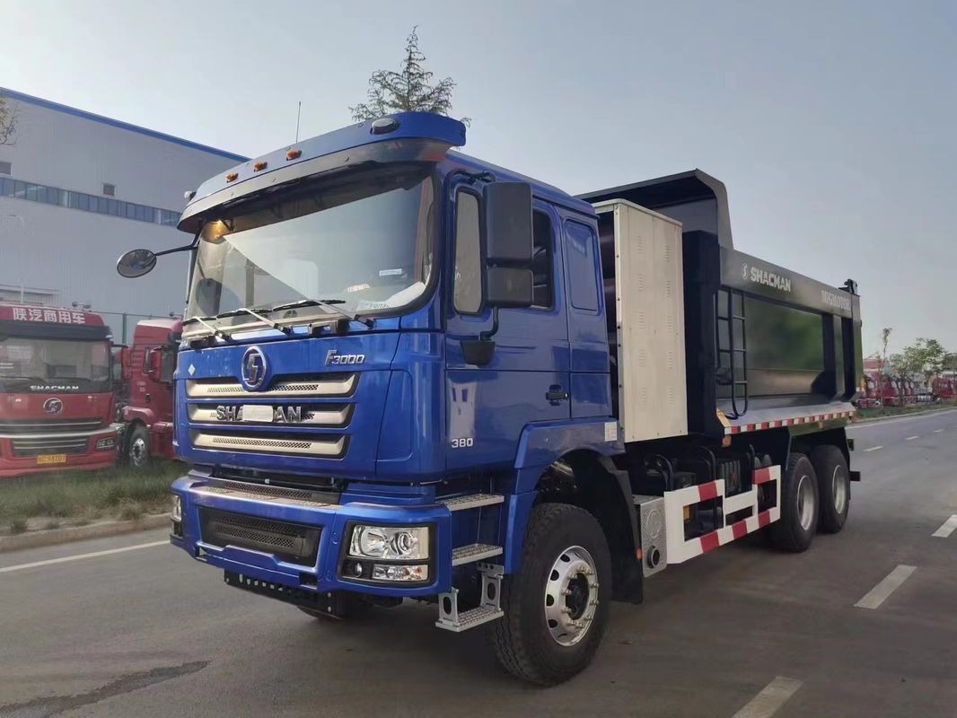 SHACMAN CNG Dump Truck F3000 6x4 380 EuroV xanh