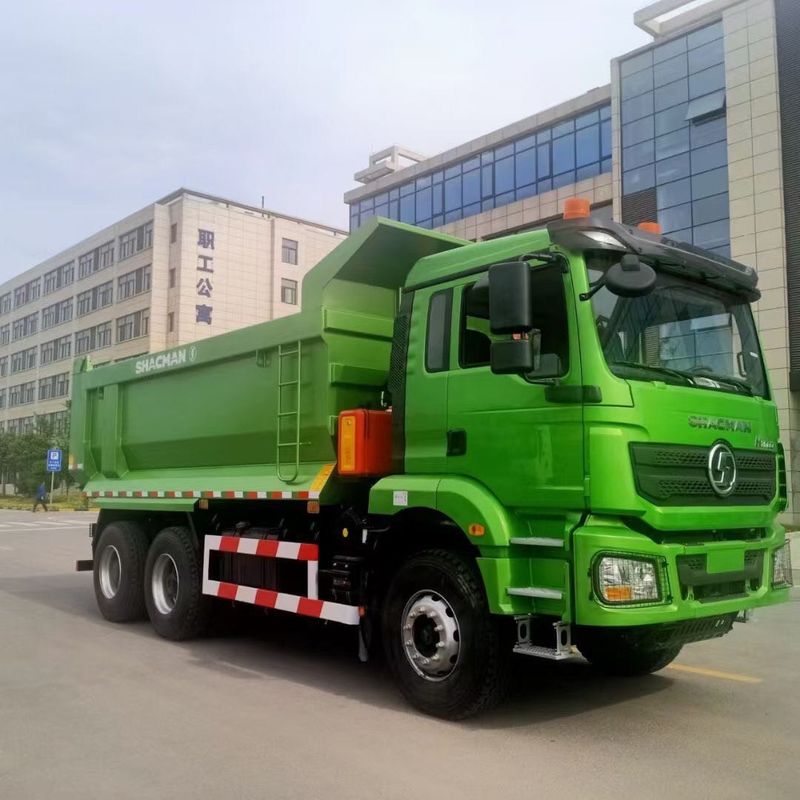9.5T SHACMAN H3000 Dump Truck 8x4 430 EuroV Green Dump Truck MAN axles 2 * 16T