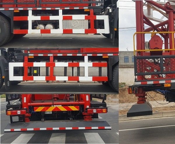 SHACMAN H3000 dầu khoan xe tải 6x4 380HP EuroII trắng 50Ton dầu giàn di chuyển xe tải
