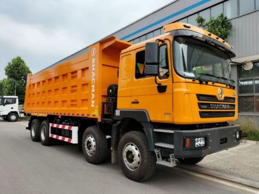 SHACMAN F3000 Dump Truck 8x4 375hp Euro V màu vàng cho mô hình SX3255DT384