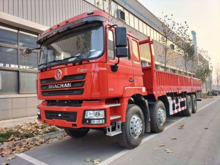 Thanh dầu 400L xe tải SHACMAN F3000 8x4 xe tải 375Hp Neon Đỏ