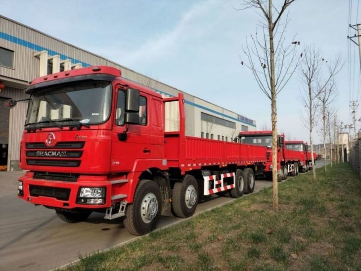 Thanh dầu 400L xe tải SHACMAN F3000 8x4 xe tải 375Hp Neon Đỏ