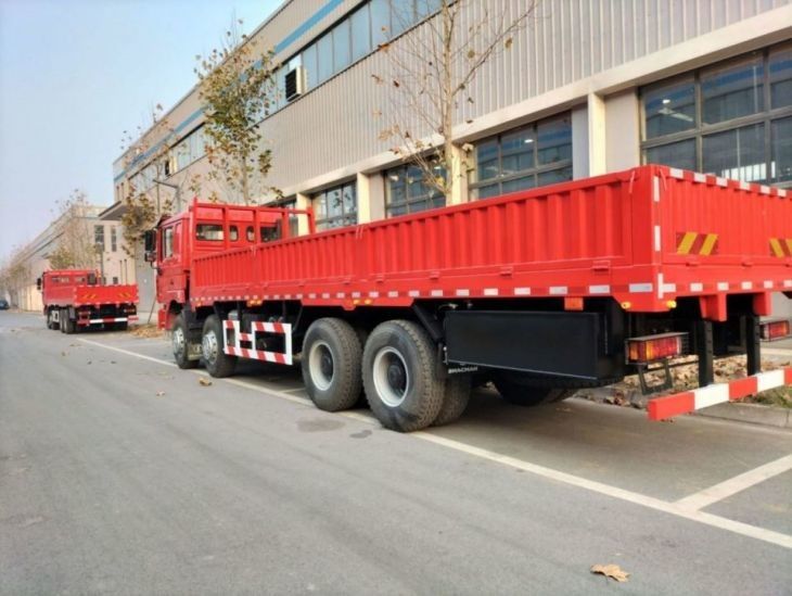 SHACMAN F3000 xe tải màu đỏ 8 × 4 WEICHAI 380hp EuroII 12 bánh xe tải