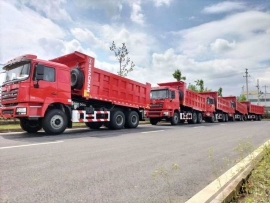 SHACMAN 10 bánh xe tải trọng F3000 6x4 375hp EuroV Orange Tipper