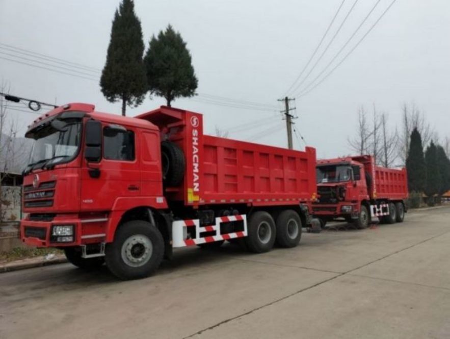 SHACMAN 10 bánh xe tải trọng F3000 6x4 375hp EuroV Orange Tipper