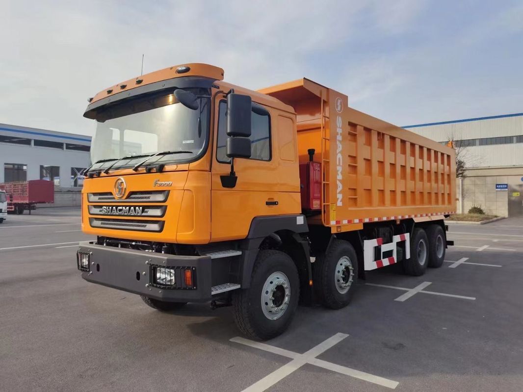 SHACMAN F3000 Tiper Dump Truck 8x4 380hp EuroII Cam 12 bánh xe động cơ WEICHAI