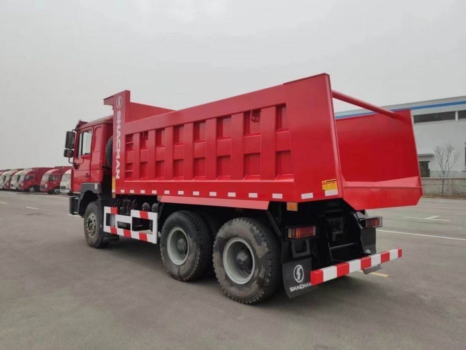 10 cố gắng SHACMAN Đỏ Dump Truck F3000 Dump Truck xe 380HP cho khai thác mỏ