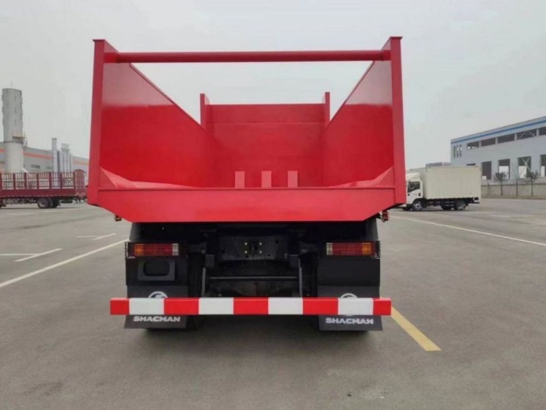 10 cố gắng SHACMAN Đỏ Dump Truck F3000 Dump Truck xe 380HP cho khai thác mỏ