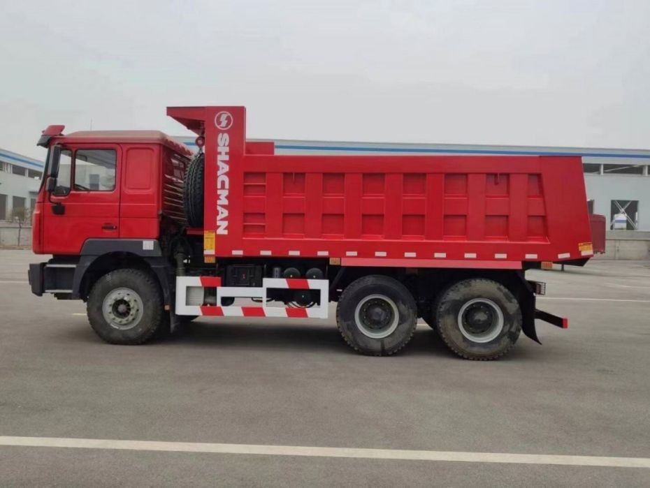 10 cố gắng SHACMAN Đỏ Dump Truck F3000 Dump Truck xe 380HP cho khai thác mỏ