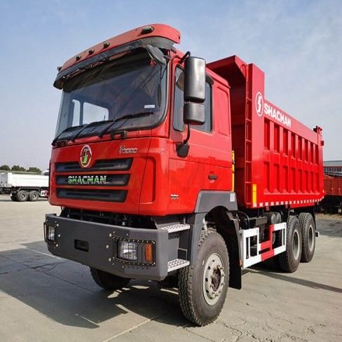 10 cố gắng SHACMAN Đỏ Dump Truck F3000 Dump Truck xe 380HP cho khai thác mỏ