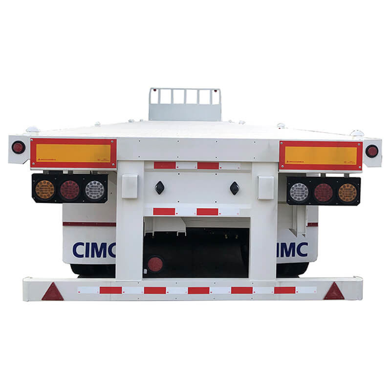 Rơ moóc sàn mở rộng 3 trục CMCC 40 tấn 40ft để bán