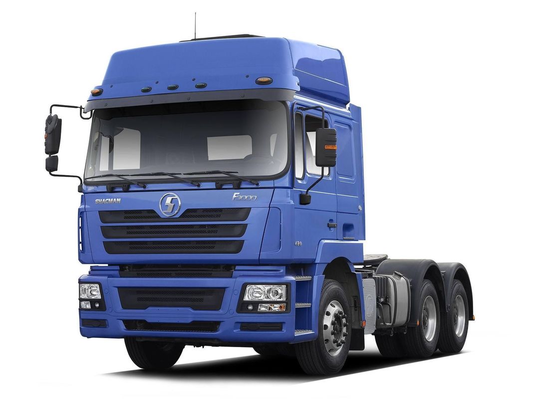 Màu xanh SHACMAN F3000 đầu máy kéo 6x4 460 HP EuroV Shacman đầu máy kéo