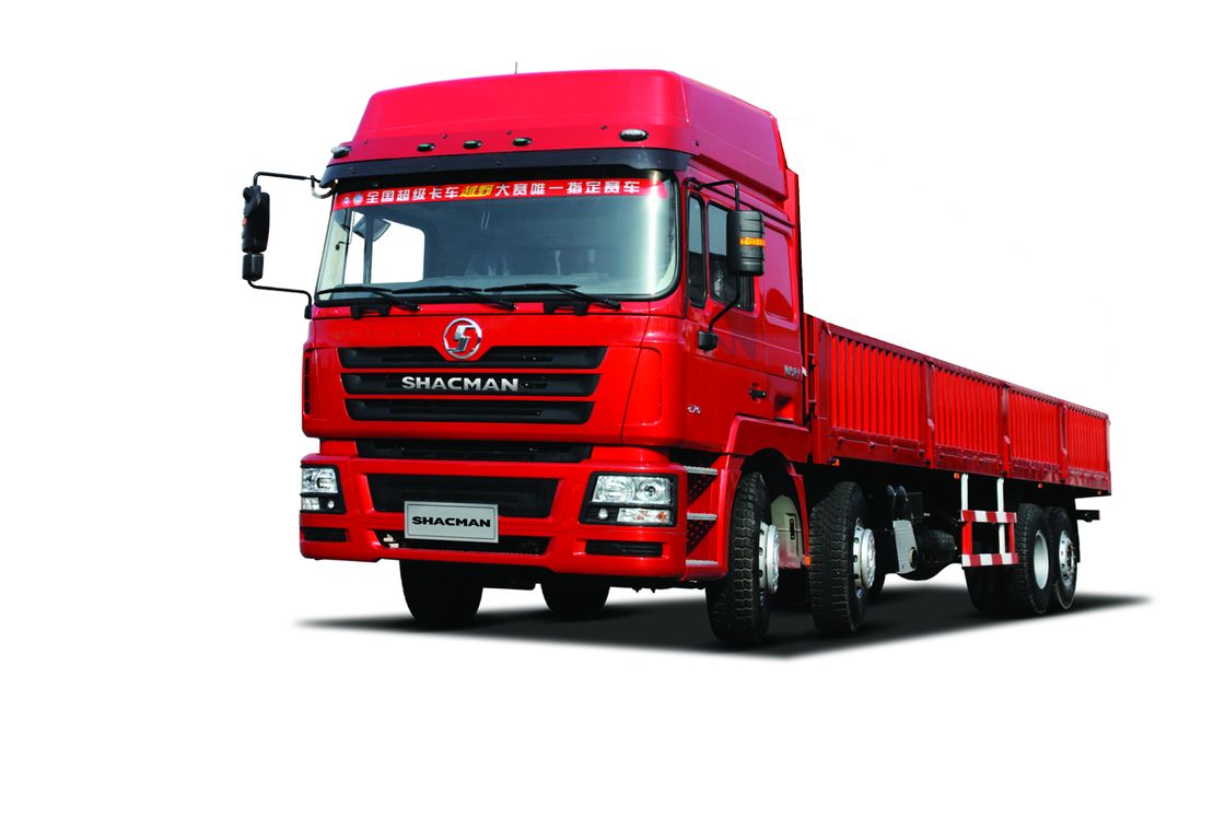 SHACMAN F3000 xe tải màu đỏ 8 × 4 WEICHAI 380hp EuroII 12 bánh xe tải