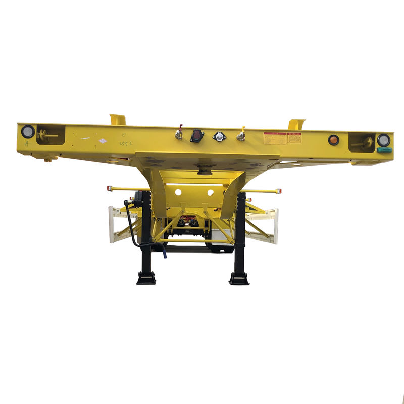 CIMC Ứng xe cuối cùng Skeletal Semi-Trailer 3 trục 40 chân xe tải xương ếch để vận chuyển container