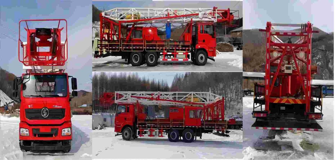 SHACMAN H3000 dầu khoan xe tải 6x4 380HP EuroII trắng 50Ton dầu giàn di chuyển xe tải
