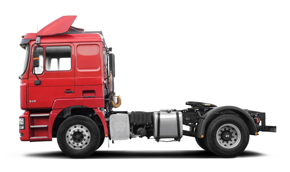 Đỏ SHACMAN F3000 375HP Euro V 6 bánh máy kéo đầu 4x2 động cơ WEICHAI