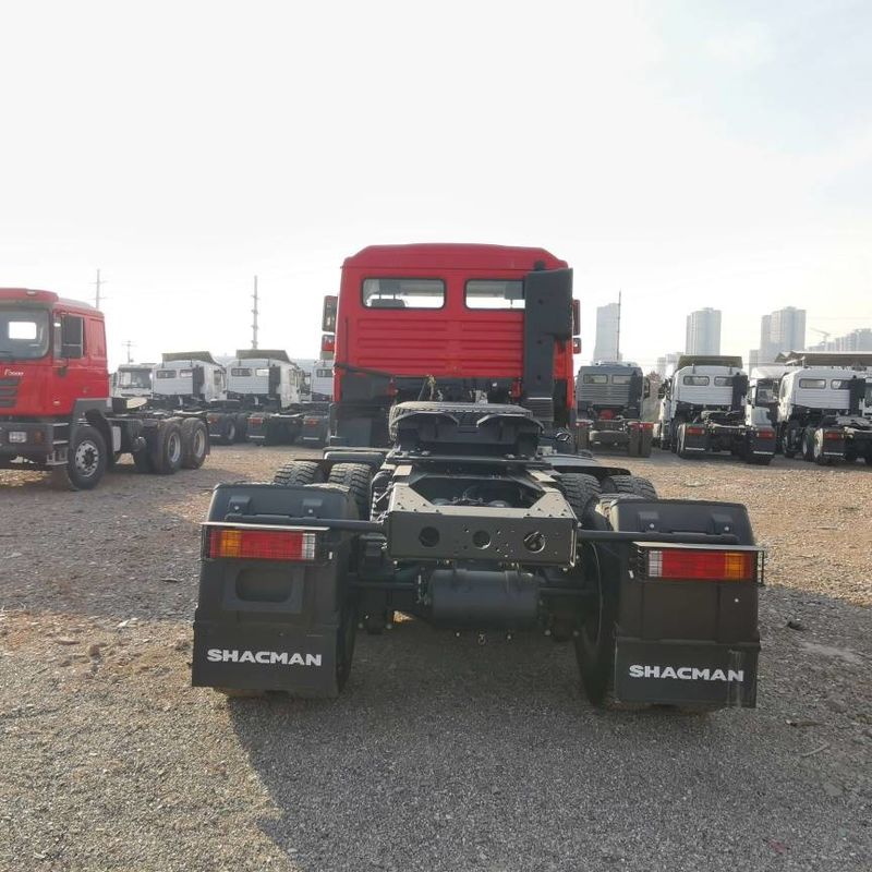 Đỏ SHACMAN F3000 375HP Euro V 6 bánh đầu máy kéo 4x2 động cơ WEICHAI