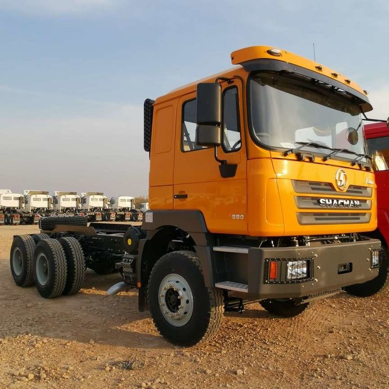 Đỏ SHACMAN F3000 375HP Euro V 6 bánh máy kéo đầu 4x2 động cơ WEICHAI