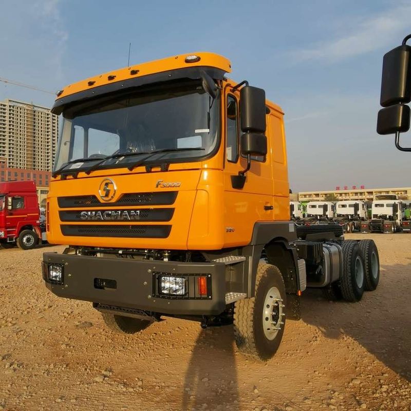 Đỏ SHACMAN F3000 375HP Euro V 6 bánh máy kéo đầu 4x2 động cơ WEICHAI