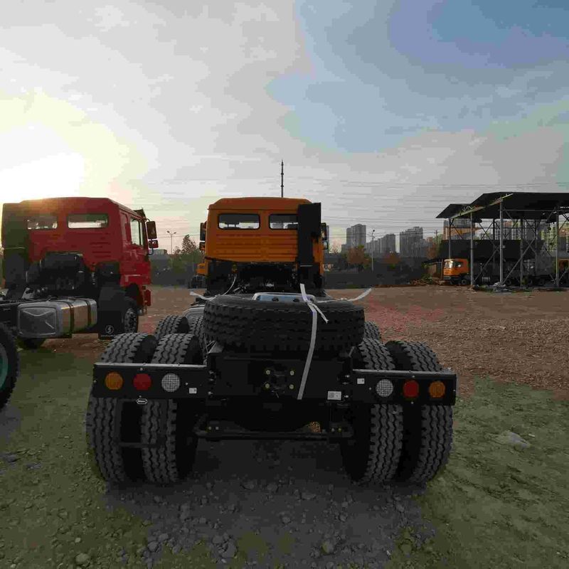 Đỏ SHACMAN F3000 375HP Euro V 6 bánh máy kéo đầu 4x2 động cơ WEICHAI