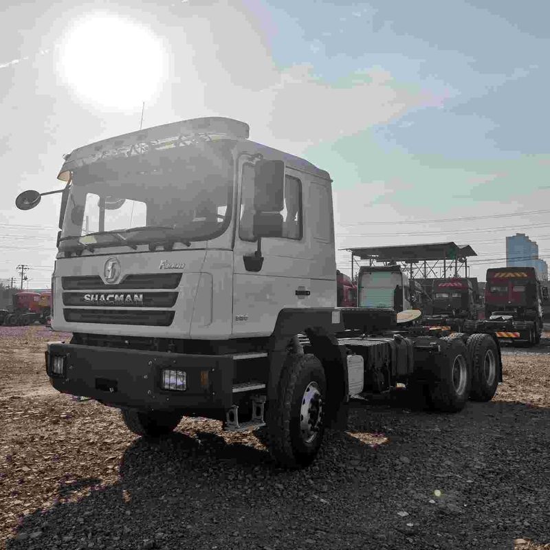 Đỏ SHACMAN F3000 375HP Euro V 6 bánh máy kéo đầu 4x2 động cơ WEICHAI