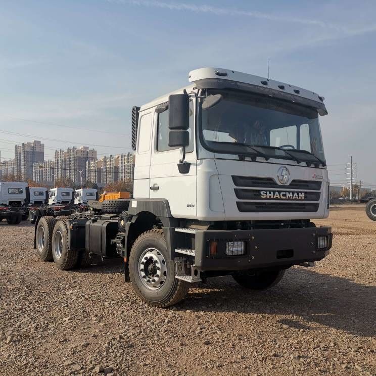 Đỏ SHACMAN F3000 375HP Euro V 6 bánh máy kéo đầu 4x2 động cơ WEICHAI