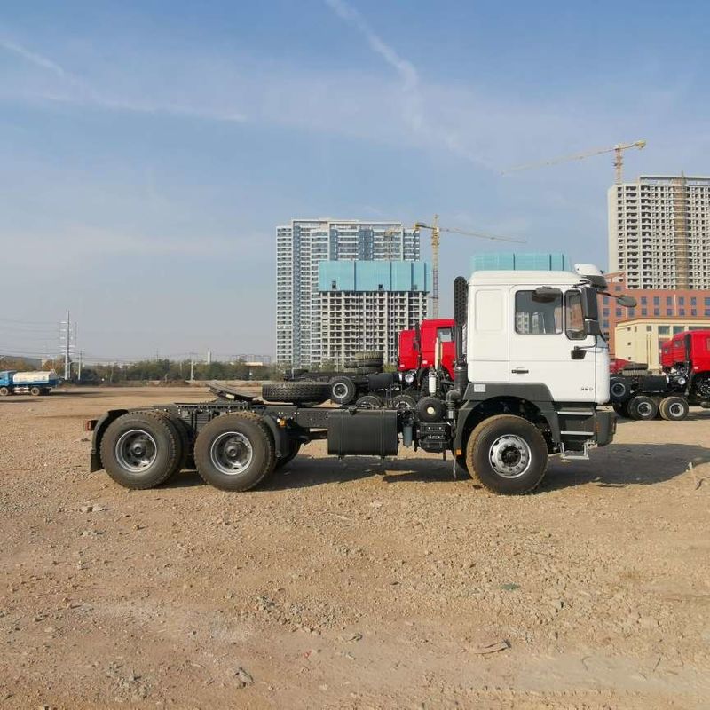 Đỏ SHACMAN F3000 375HP Euro V 6 bánh máy kéo đầu 4x2 động cơ WEICHAI