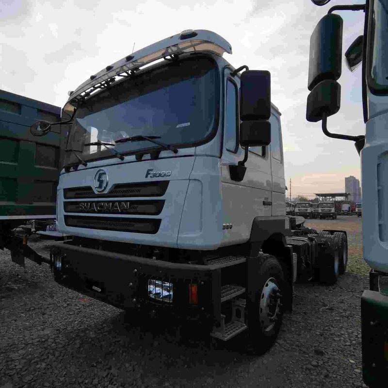 Đỏ SHACMAN F3000 375HP Euro V 6 bánh máy kéo đầu 4x2 động cơ WEICHAI
