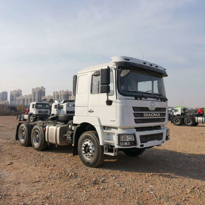 Đỏ SHACMAN F3000 375HP Euro V 6 bánh máy kéo đầu 4x2 động cơ WEICHAI