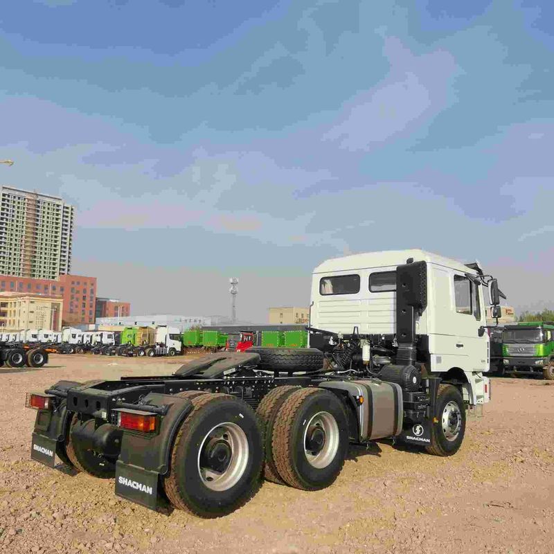 Đỏ SHACMAN F3000 375HP Euro V 6 bánh máy kéo đầu 4x2 động cơ WEICHAI