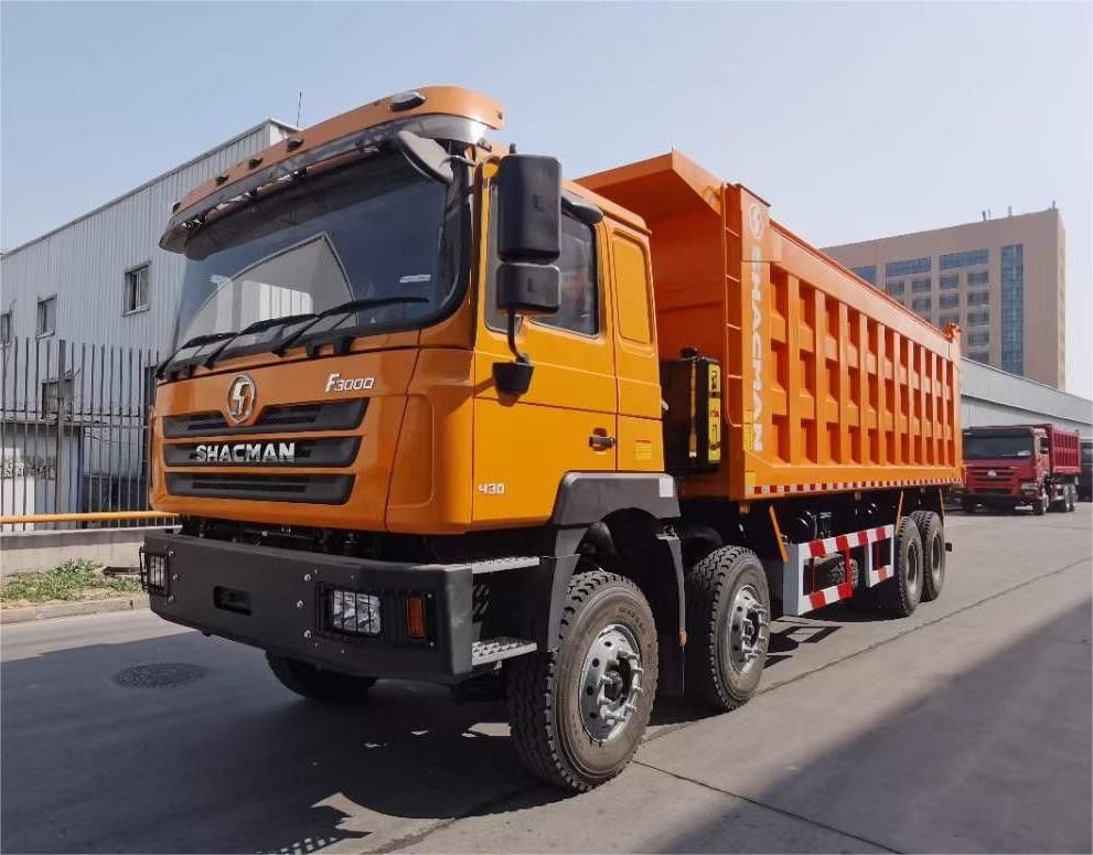 SHACMAN F3000 8x4 380hp EuroV Dump Truck hai tầng trục với động cơ WEICHAI