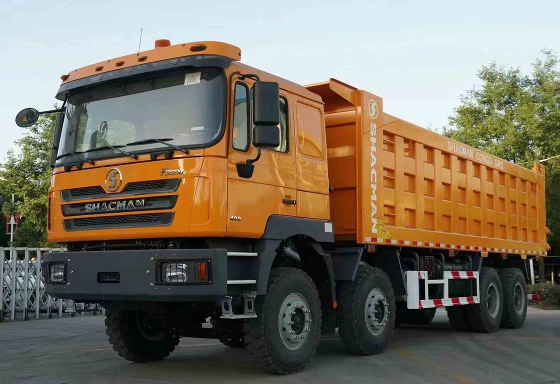SHACMAN F3000 8x4 380hp EuroV Dump Truck hai tầng trục với động cơ WEICHAI