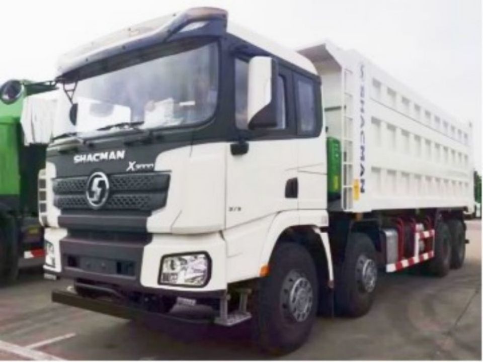 SHACMAN 8x4 440HP EuroV xe tải đổ rác nặng trắng 20 - 30 tấn xe tải đổ rác
