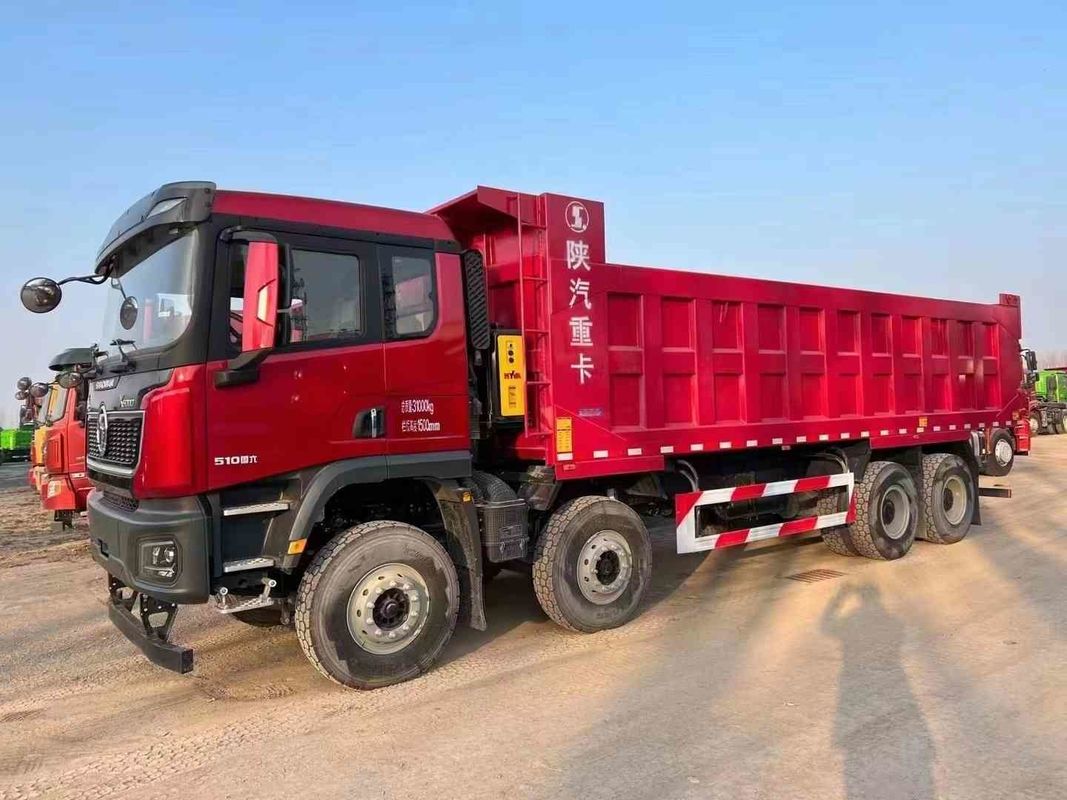 SHACMAN 8x4 440HP EuroV xe tải đổ rác nặng trắng 20 - 30 tấn xe tải đổ rác
