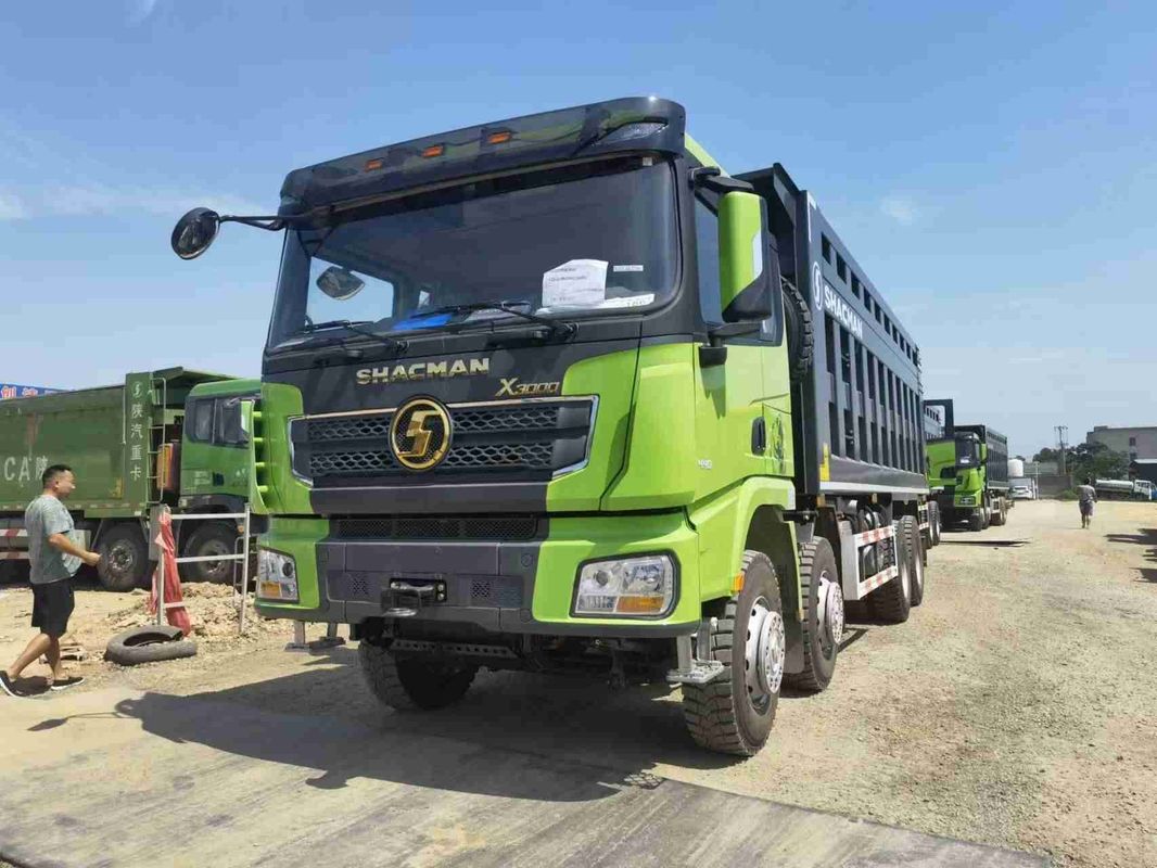 SHACMAN 8x4 440HP EuroV xe tải đổ rác nặng trắng 20 - 30 tấn xe tải đổ rác