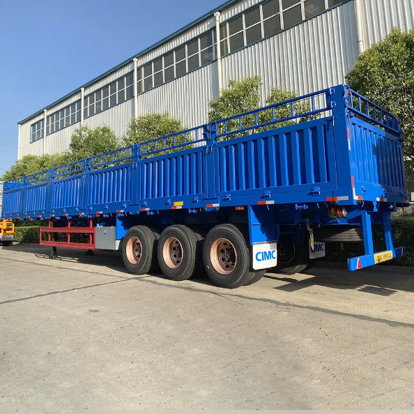 CIMC 3 trục 4 trục hàng rào bán xe kéo 60 80 tấn với container twist lock