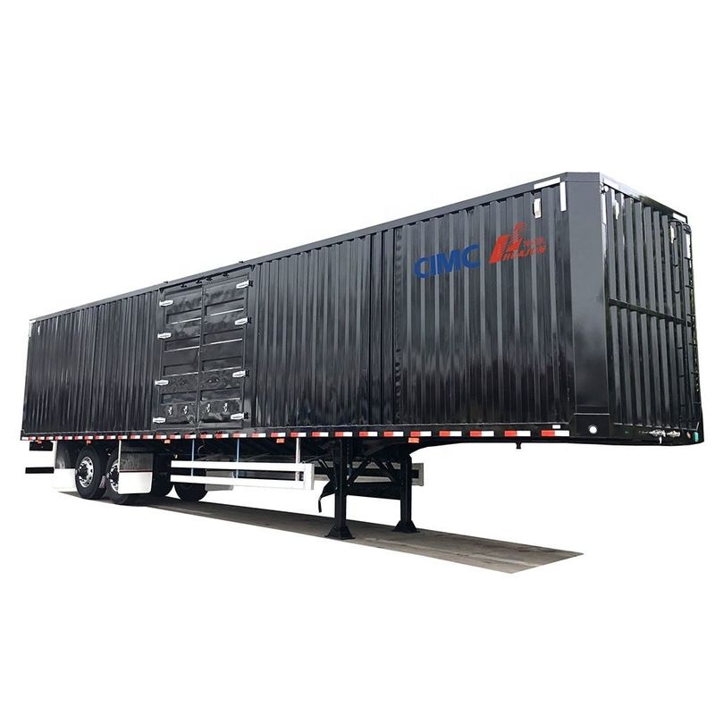 CIMC loại xe tải bán treo 3 trục chân khô xe tải container box trailer