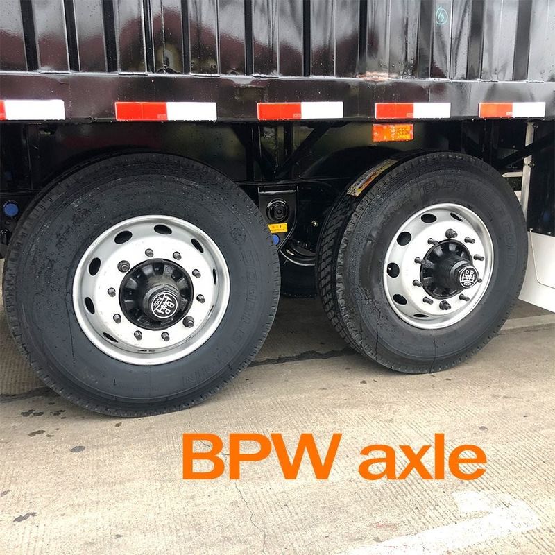 CIMC loại xe tải bán treo 3 trục chân khô xe tải container box trailer