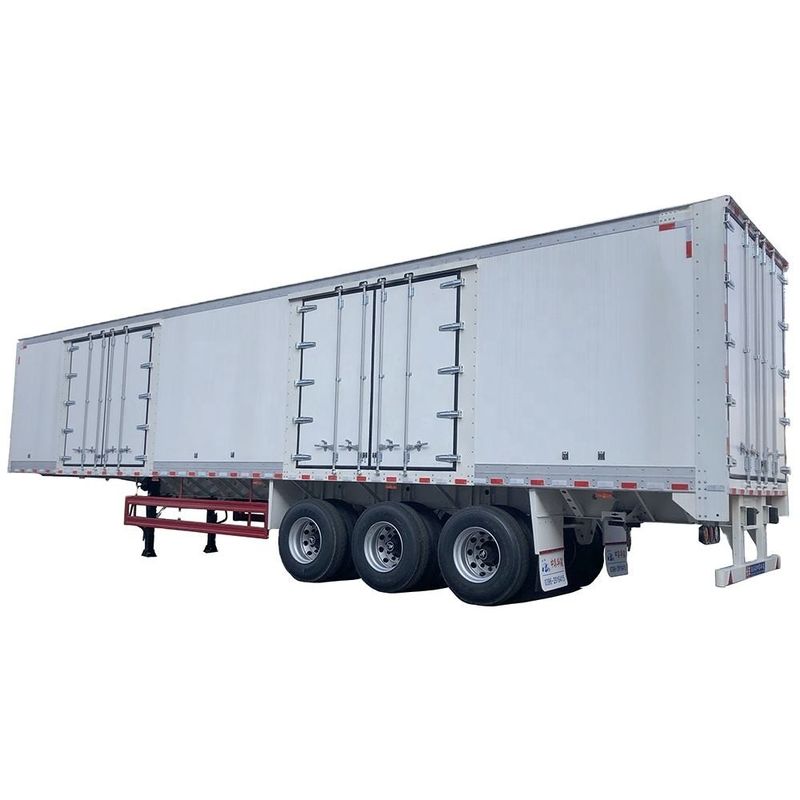 CIMC loại xe tải Semi Box Trailer 3 axle Foot Dry Van Container Semi Trailer