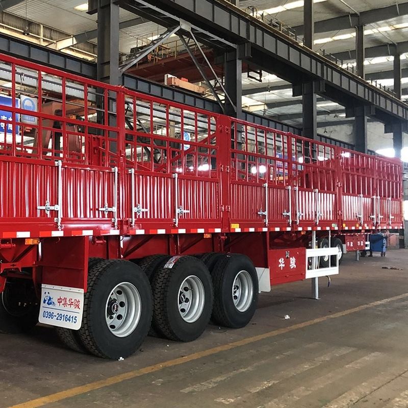 CIMC 3 trục hàng rào Semi trailer 60 tấn với container xoắn khóa SHACMAN hàng rào hàng hóa