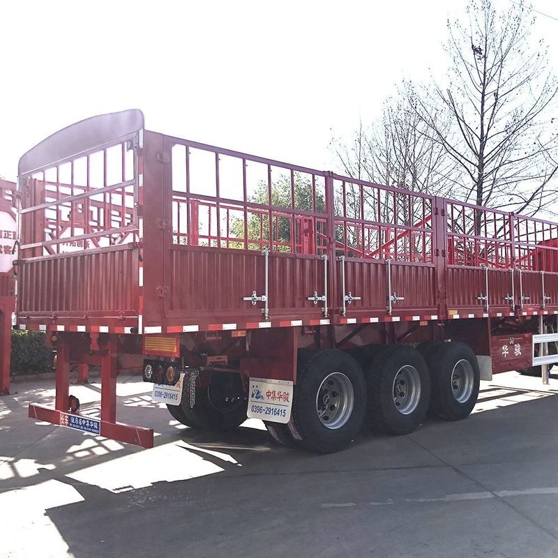 CIMC 3 trục hàng rào Semi trailer 60 tấn với container xoắn khóa SHACMAN hàng rào hàng hóa