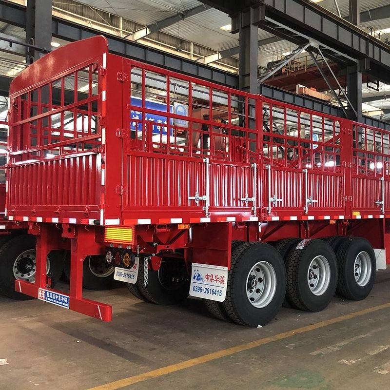 CIMC 3 trục hàng rào Semi trailer 60 tấn với container xoắn khóa SHACMAN hàng rào hàng hóa