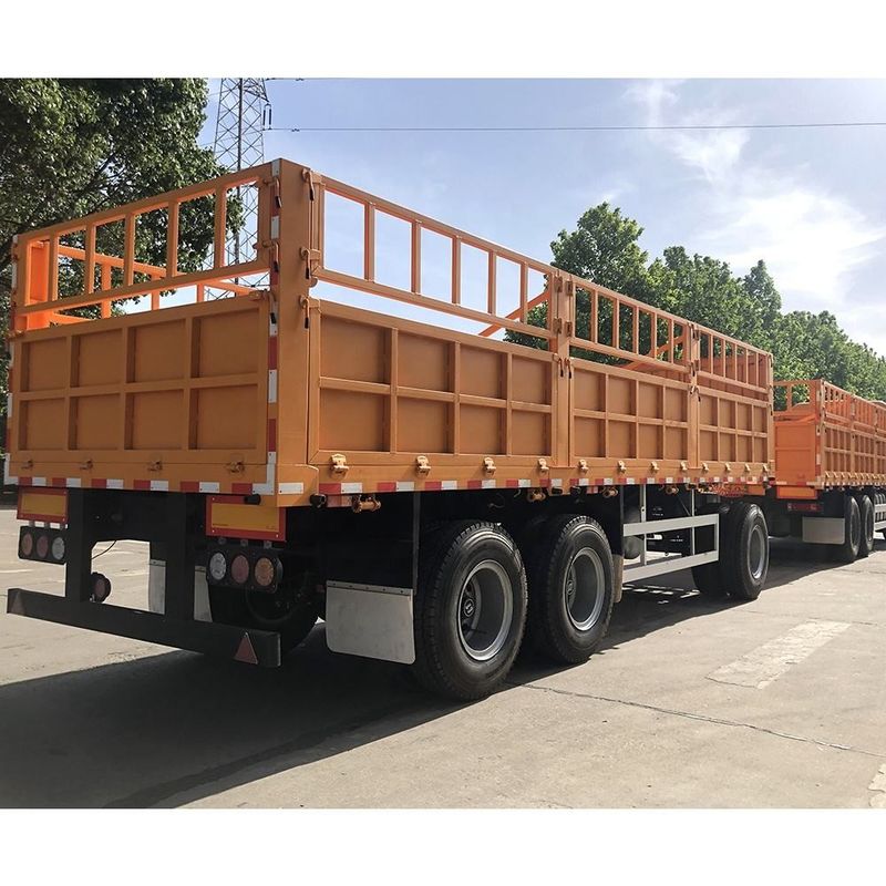 SHACMAN hàng rào CIMC 3 trục hàng rào hàng hóa bán xe kéo 60 tấn với container xoắn khóa