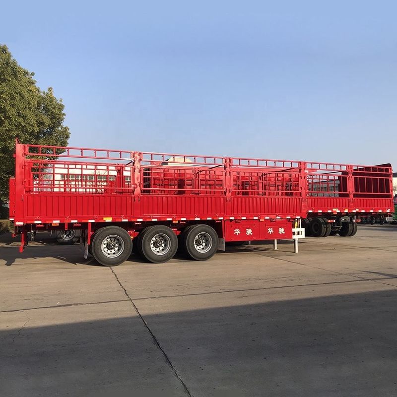 SHACMAN hàng rào CIMC 3 trục hàng rào hàng hóa bán xe kéo 60 tấn với container xoắn khóa