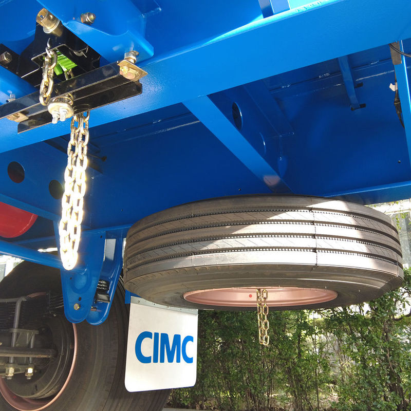 CIMC 3 trục xe tải hàng rào hàng hóa 60 tấn Semi-trailer với container twist lock