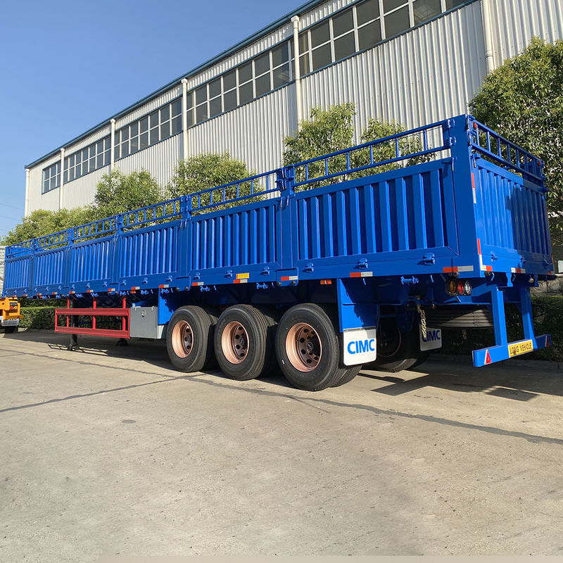 CIMC 3 trục xe tải hàng rào hàng hóa 60 tấn Semi-trailer với container twist lock