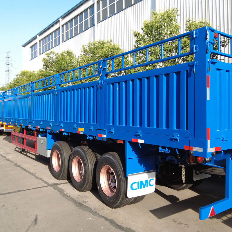 CIMC 3 trục xe tải hàng rào hàng hóa 60 tấn Semi-trailer với container twist lock