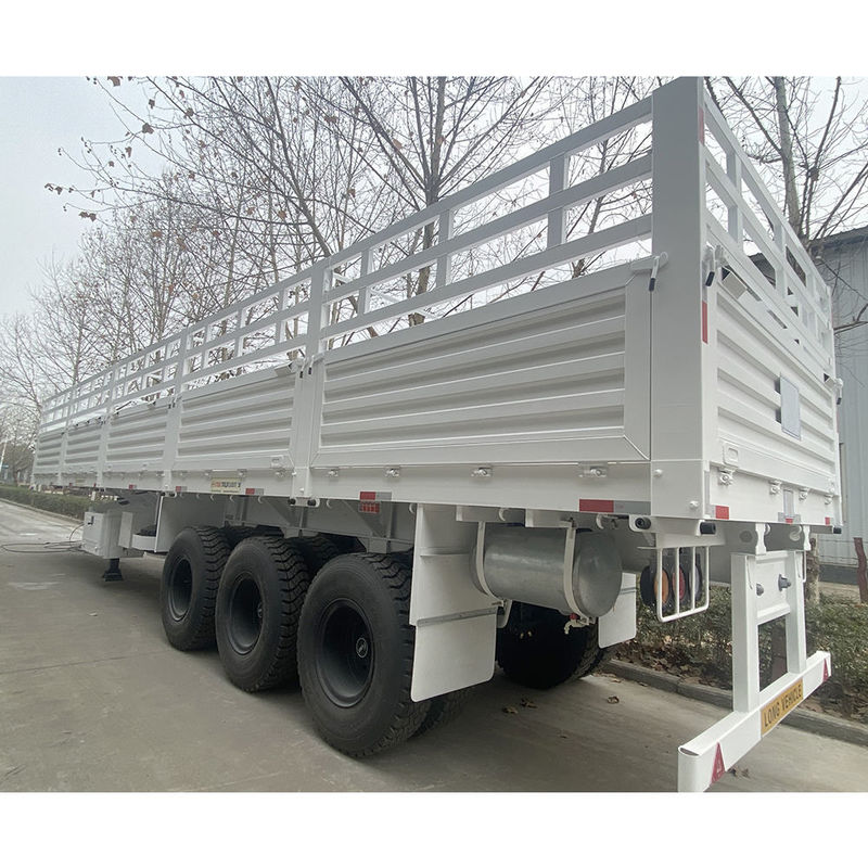 CIMC 3 / 4 trục hàng rào Semi trailer 60 70 tấn hàng rào xe tải SHACMAN